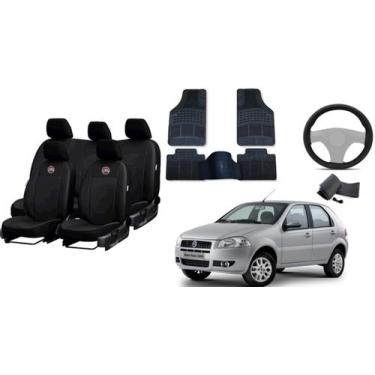 Imagem de Conjunto de Capa de Couro + Tapete + Capa de Volante para Fiat Palio 0