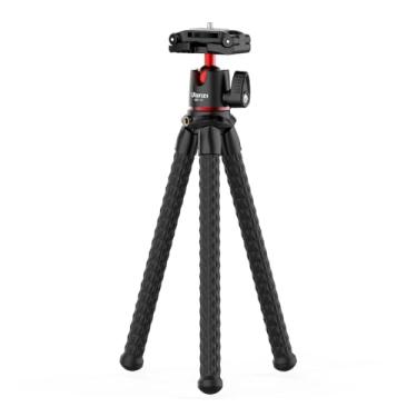 Imagem de Tripé Multifuncional Ulanzi Pernas Flexíveis Preto, Cabeça Esférica, Suporte 1/4", Compatível com Câmeras, Celulares e Acessórios