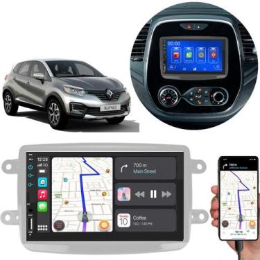 Imagem de  Kit Multimídia MP5 Captur 2017 a 2024 7 Pol Android-Auto Carplay - E-