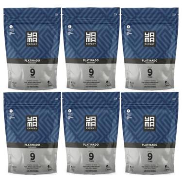 Imagem de Kit 6 Pó Descolorante Platinado Profissional 9 Tons Efeito Rápido Yama Refil 300g