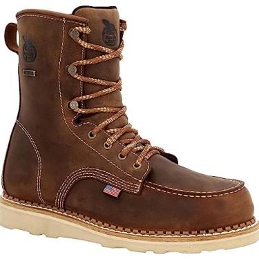 Imagem de Georgia Boot Bota de trabalho impermeável USA Wedge, Marrom, 11