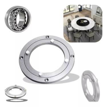 Imagem de Bandeja Base Decor Redonda Mesa Suporte Vidro Giratoria 40cm Centro de mera giratorio