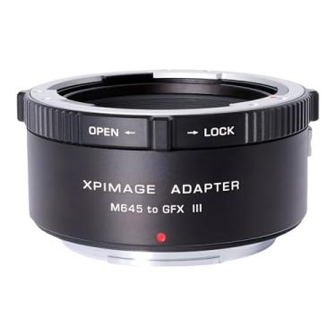 Imagem de XPIMAGE Anel adaptador de montagem de lente compatível com lente Mamiya 645 para câmera Fujifilm GFX GFX50 GFX100
