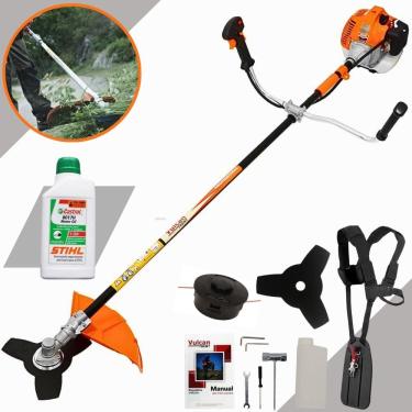 Imagem de Roçadeira Lateral a Gasolina Vulcan Trent Vr520h 2.5hp 52cc + Óleo Lubrificante Toyama 2T 500ml