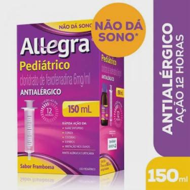 Imagem de Allegra Pediátrico 6mg/ml Sabor Framboesa Suspensão Oral 150ml
