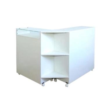 Imagem de Balcão Em L Rodas Mobilidade E Funcionalidade - 114X94 Cm