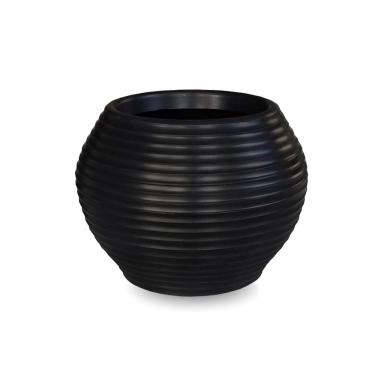 Imagem de Vaso De Planta Redondo Decorativo Polietileno 25X30 Preto