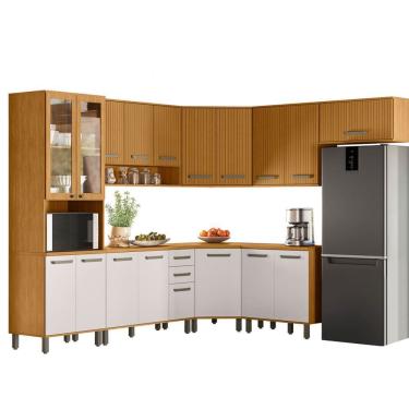 Imagem de Cozinha Modulada Criare 8 peças com Canto Poliman Móveis