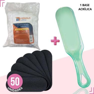 Imagem de Kit Protetor Bacia + Refil Lixa + Base Acrílico Descartável Pedicure -