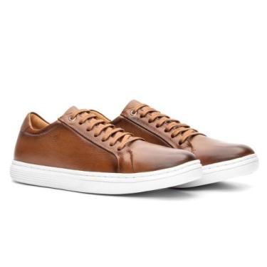 Imagem de Tenis Masculino Casual Couro Legítimo Sapatênis Confortável Bigioni 25