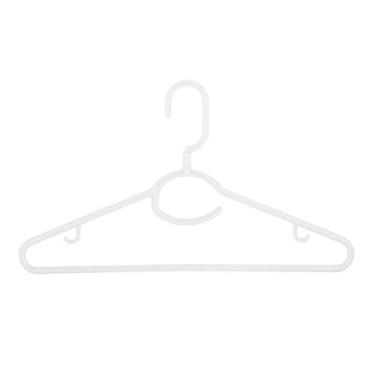 Imagem de Woolite Pacote com 5 cabides de pescoço giratórios, bom para blusas, calças, vestidos, branco