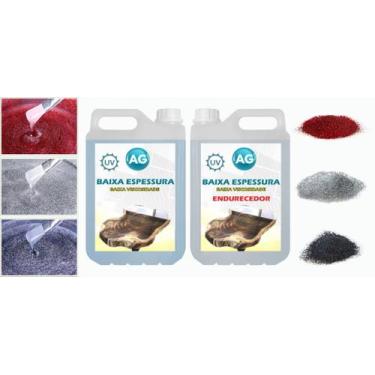 Imagem de Resina Baixa Espessura 5KG + 3 Glitters - Resinas ag