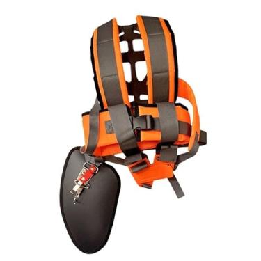 Imagem de IEUDNS Alça de ombro para aparador, cinto de ombro duplo ajustável, cinto acolchoado universal para jardinagem, aparadores de grama, roçadeiras