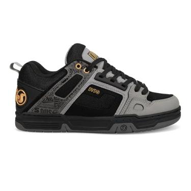 Imagem de DVS Tênis de skate masculino Comanche, Cinza/preto/dourado, 37