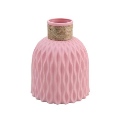 Imagem de Ioensy Vaso de flores Vaso de flores para secas Ornamento de mesa Presente Vasos de botões Arranjo floral para mesa de jantar Escritório Desktop, Rosa