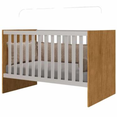 Imagem de Berço Americano J&A Móveis Giovana para quarto de bebê Nature Branco -