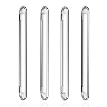 Imagem de APKULEEP Protetores De Parede Transparentes Para Móveis, Maçanetas, Borracha E Silicone Gavetas Armários Deslizantes (4 Comprimento)