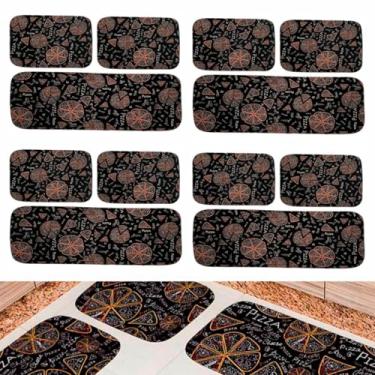 Imagem de Tapetes de Cozinha Kit 04 Jogos com 3 Peças cada Antiderrapante Revenda