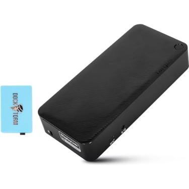 Imagem de HP Pacote de estação de ancoragem universal USB-C com hub Docztorm (1 USB SuperSpeed Tipo-C; 3 USB Tipo A; 1 conector de áudio; 2 DisplayPort; 2 HDMI; 1 RJ-45; 1 USB SuperSpeed Tipo-A para