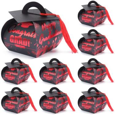 Imagem de COTOPHER 36 Caixas De Presente Para Bonés Formatura Com Borla, Centro Mesa Doces Da Turma 2025, Decoração Festa, Mini Caixa Chocolates Lembrancinhas