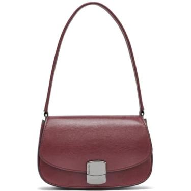 Imagem de Calvin Klein Alina Bolsa de ombro com aba, Deep Rouge, tamanho único, Deep Rouge, One Size