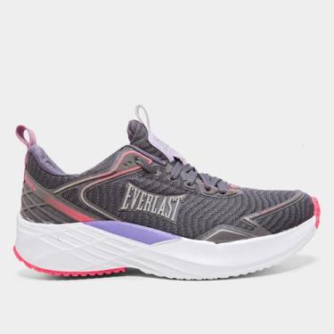Imagem de Tênis Everlast Kromus IV Feminino, Cinza, Lilás, 34