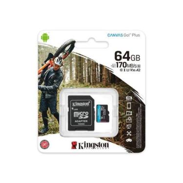 Imagem de Cartão De Memória Micro Sdxc 64Gb 4K Kingston Sdcg3/64Gb Nfe