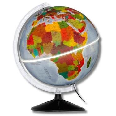 Imagem de Globo Terrestre Mondo Fisico/Politico - 30cm - Iluminado com Led Branc