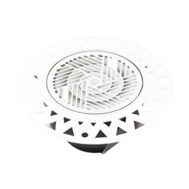 Imagem de XLWLLNJ Grelha de ventilação redonda, fácil de instalar, duto de ventilação interno ajustável para teto de casa, banheiro, escritório, cozinha, Style a