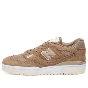 Imagem de New Balance Tênis masculino 550, Cogumelo/sal marinho/noz macadâmia, 38