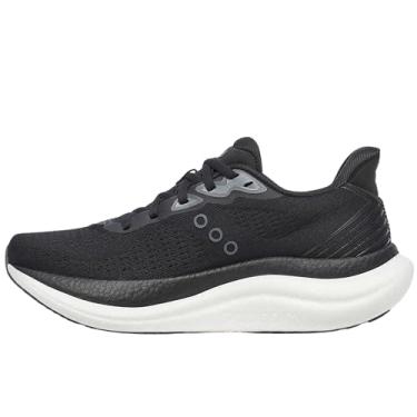 Imagem de Saucony Tênis feminino Triumph 23, Preto/branco, 11 Wide