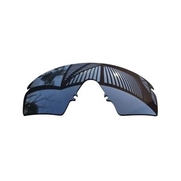 Imagem de MYCOURAG Lentes de reposição polarizadas com proteção UV para Oakley RazorBlades Nova armação de óculos de sol – Revestimento espelhado de titânio polarizado