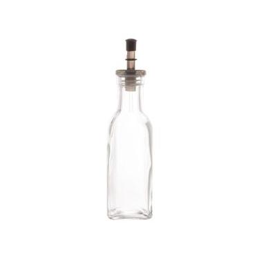 Imagem de Garrafa Para Azeite De Vidro Com Tampa Preta 200ml - Lyor