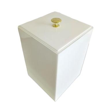 Imagem de Lixeira esconde sacola linha premium para banheiro e lavabo 5,5 litros