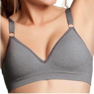 Imagem de Sutiã C/ Bojo S/aro Trifil Ref.1689- Kit C/3, Cinza claro, 48