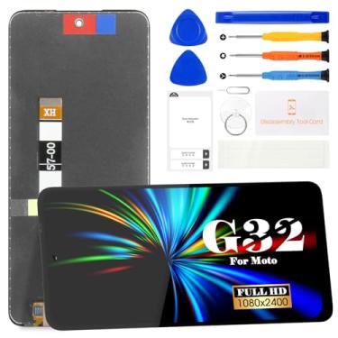 Imagem de Tela de substituição para Motorola Moto G32 para Moto G73 Kits de reparo de digitalizador LCD para Moto XT2235-2, XT2235-3 Tela sensível ao toque de substituição preta (sem moldura, preta)