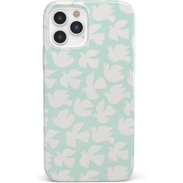 Imagem de Casely Capa para iPhone 12 Pro Max | Love Birds | Capa pombas brancas