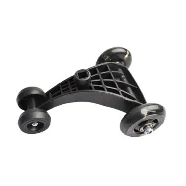 Imagem de simhoa Tripé para carro giratório infantil, rodas triangulares, componentes com furo quadrado, roda de balanço para bebê, brinquedo de passeio, acessório de, Preto