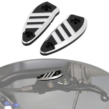 Imagem de Tampa da bomba de freio dianteiro da Dirt Bike Tampa do reservatório de fluido de freio CNC alumínio para bicicleta suja elétrica Talaria MX3/MX4 preta