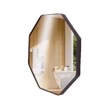 Imagem de Espelho Decorativo Sextavado sem Alça 60 cm - Landi, Café