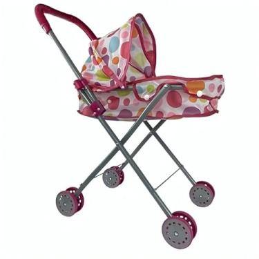 Imagem de Carrinho De Boneca Bebe Reborn Berço Brinquedo Menina Grande - Castela