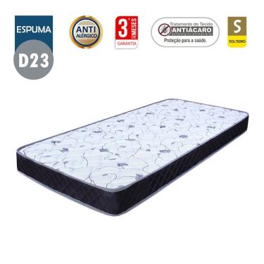 Imagem de Colchão Solteiro Sp Móveis Espuma D23 Liso (12x88x188)