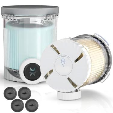 Imagem de Kssvzz Recipientes de reposição para cápsulas Ninja Swirl da Creami Pints and Lids – Pacote com 2 copos de sorvete cremosos, compatíveis com as séries Ninja NC700 e NC701, podem ser lavadas na