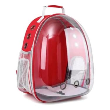 Imagem de Mochila Transporte Pet Para Gatos E Cachorros Com Visão Panorâmica(Vermelho)