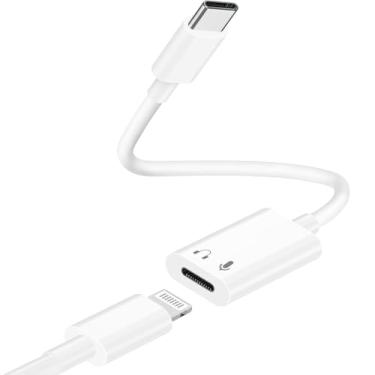Imagem de [Certificação Apple MFi] Adaptador USB-C para Lightning para iPhone 16 15, 27W PD Carregamento Rápido/Áudio / Sincronização de Dados de Chamadas, Conector de Função Completa para iPhone 16, 16 Plus