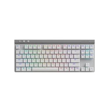 Imagem de Teclado Mecânico Gamer Logitech Sem Fio G G515 TKL LightSpeed Branco - 920-012535