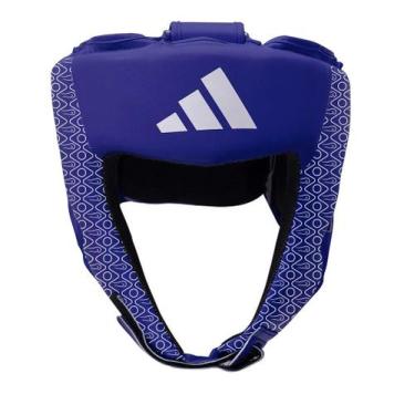 Imagem de Protetor de Cabeça adidas Hybrid50 Head Guard CBBOXE Brasil, Azul, M