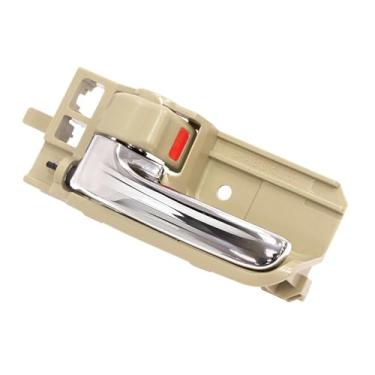 Imagem de Maçaneta Interna da Porta Dianteira Traseira Bege Cromado Toyota Corolla Fielder 2002 a 2008 Hilux 2005 a 2015 - Direito
