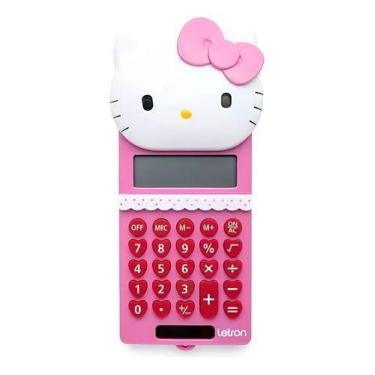 Imagem de Calculadora Eletrônica Escolar Escritório Hello Kitty Letron - Leonora