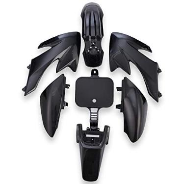 Imagem de Conjunto de kit de carenagem de para-lama de plástico Necaces, kit de para-lama de corpo de plástico para mini bicicletas de sujeira chinesas Honda XR50 CRF50